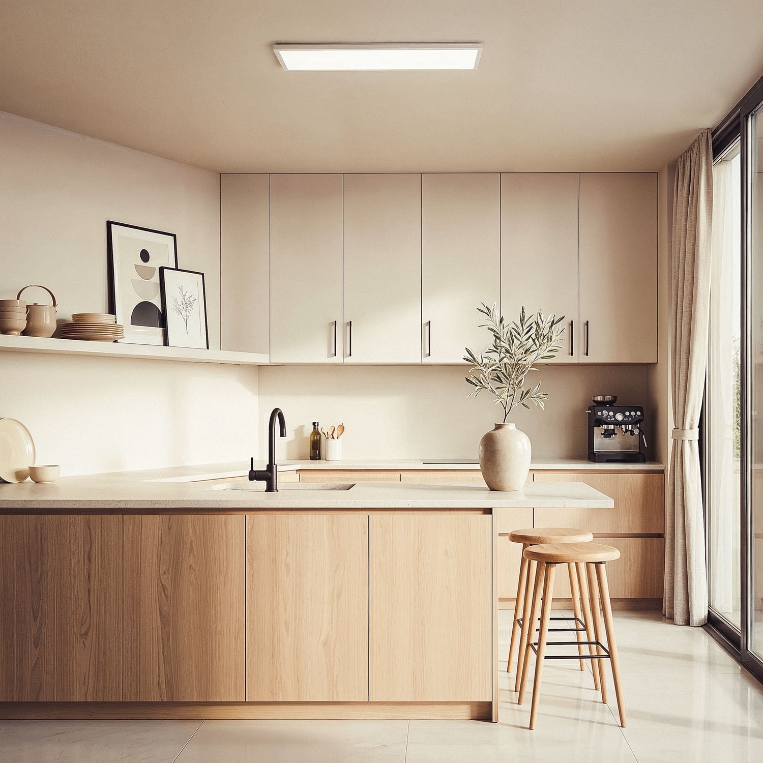 Plafonnier LED Rectangulaire 24W | SwitchCCT | 3000lm | Sans Scintillements | Chambre, Salon, Cuisine | Sélectionnable - 7
