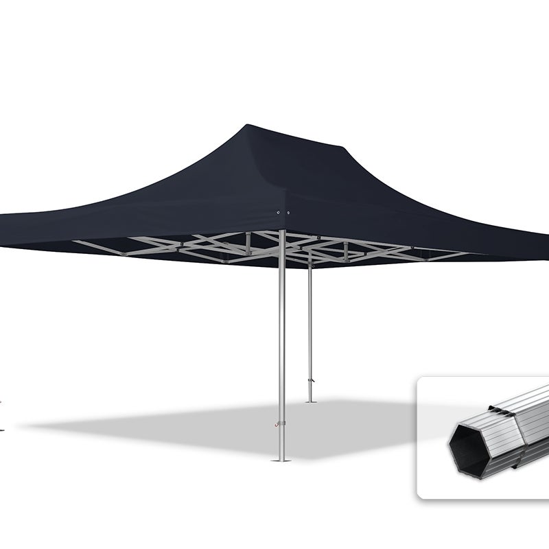 4x6 m Namiot Ekspresowy PROFESSIONAL Alu 50mm, czarny