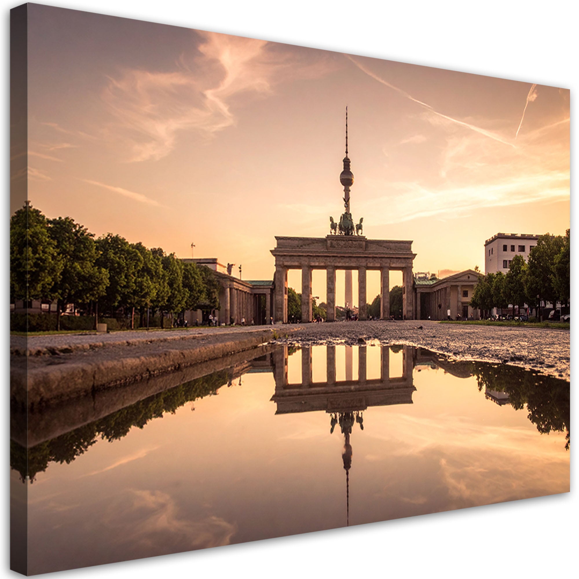 Obraz do salonu sypialni kuchni biura loftu, Berlin Brama Branderburska pejzaż 60x40
