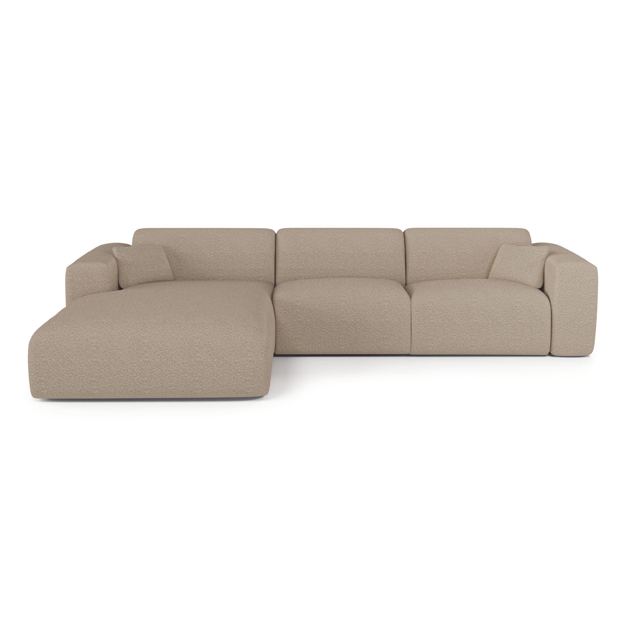 Canapé angle gauche convertible express matelas Dunlopillo 140cm MYRA ...