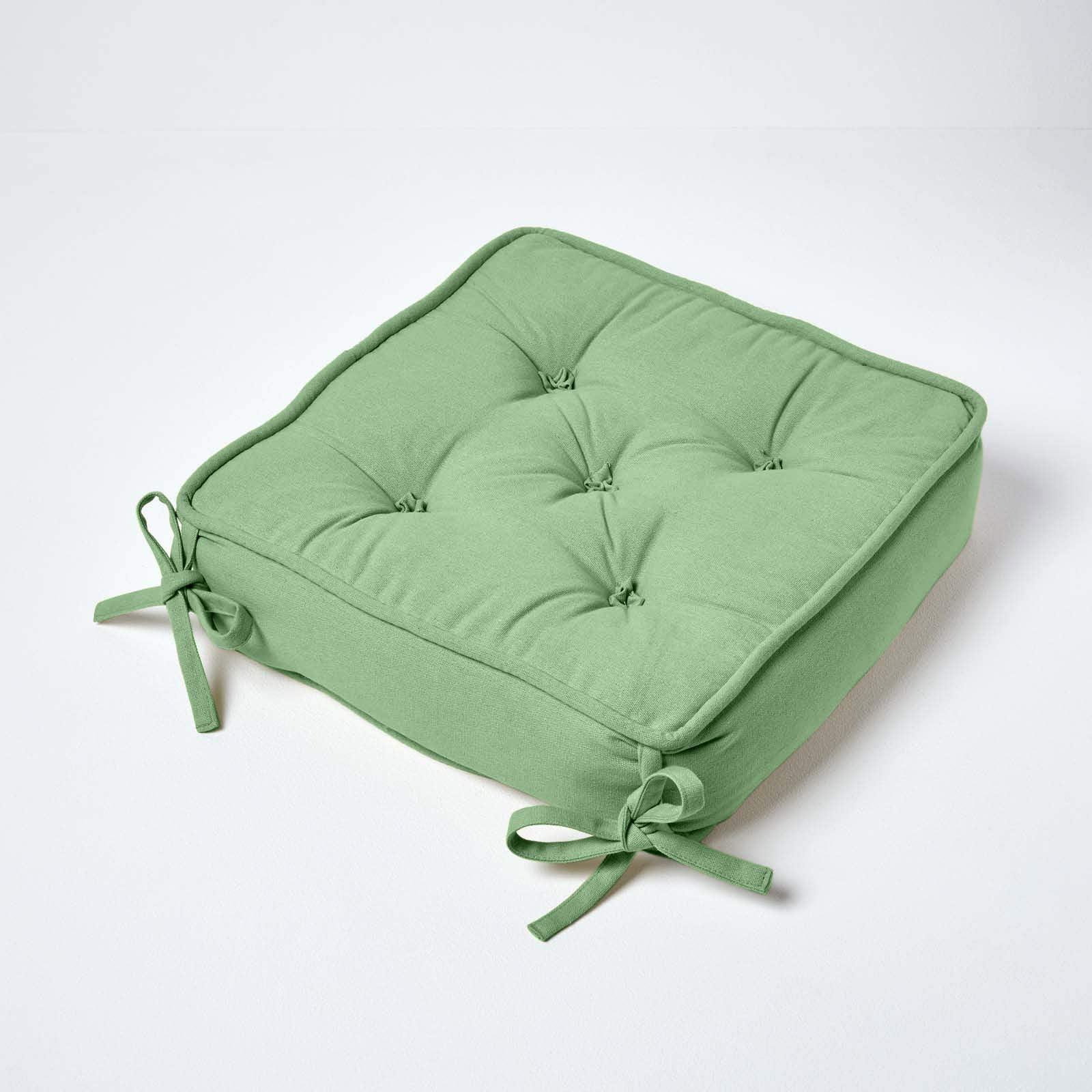 Coussin de chaise - Homescapes - Galette de chaise - Rose - 40 x 40 x 10 cm - Intérieur - Maison
