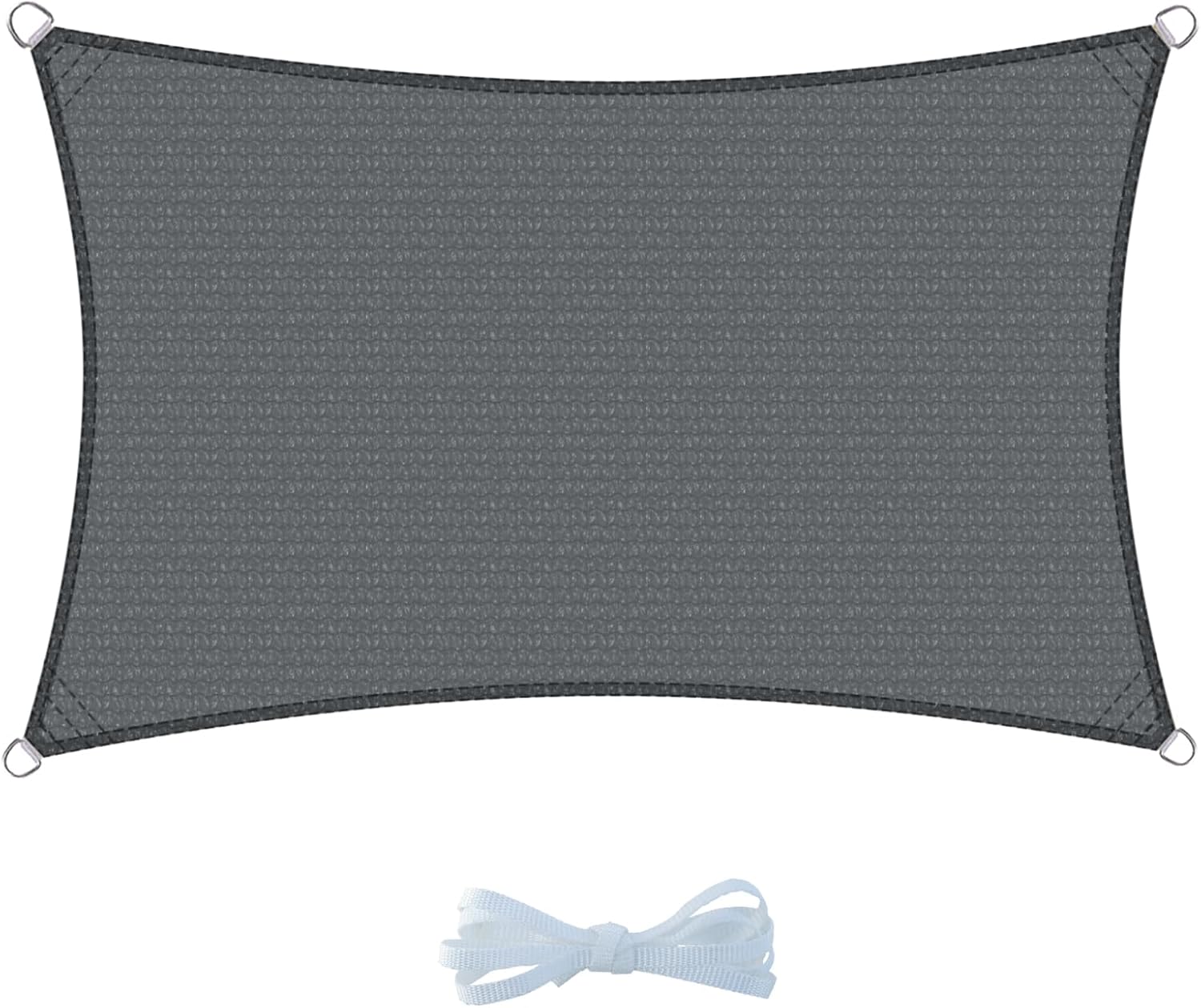 Żagiel przeciwsłoneczny 3x5m, oddychająca tkanina, ochrona UV, na taras, balkon, do ogrodu, na zewnątrz, szary