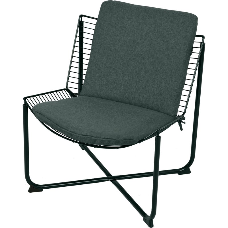 Poduszka na fotel metalowy AMPO Skalboda morski gładki 1 szt.