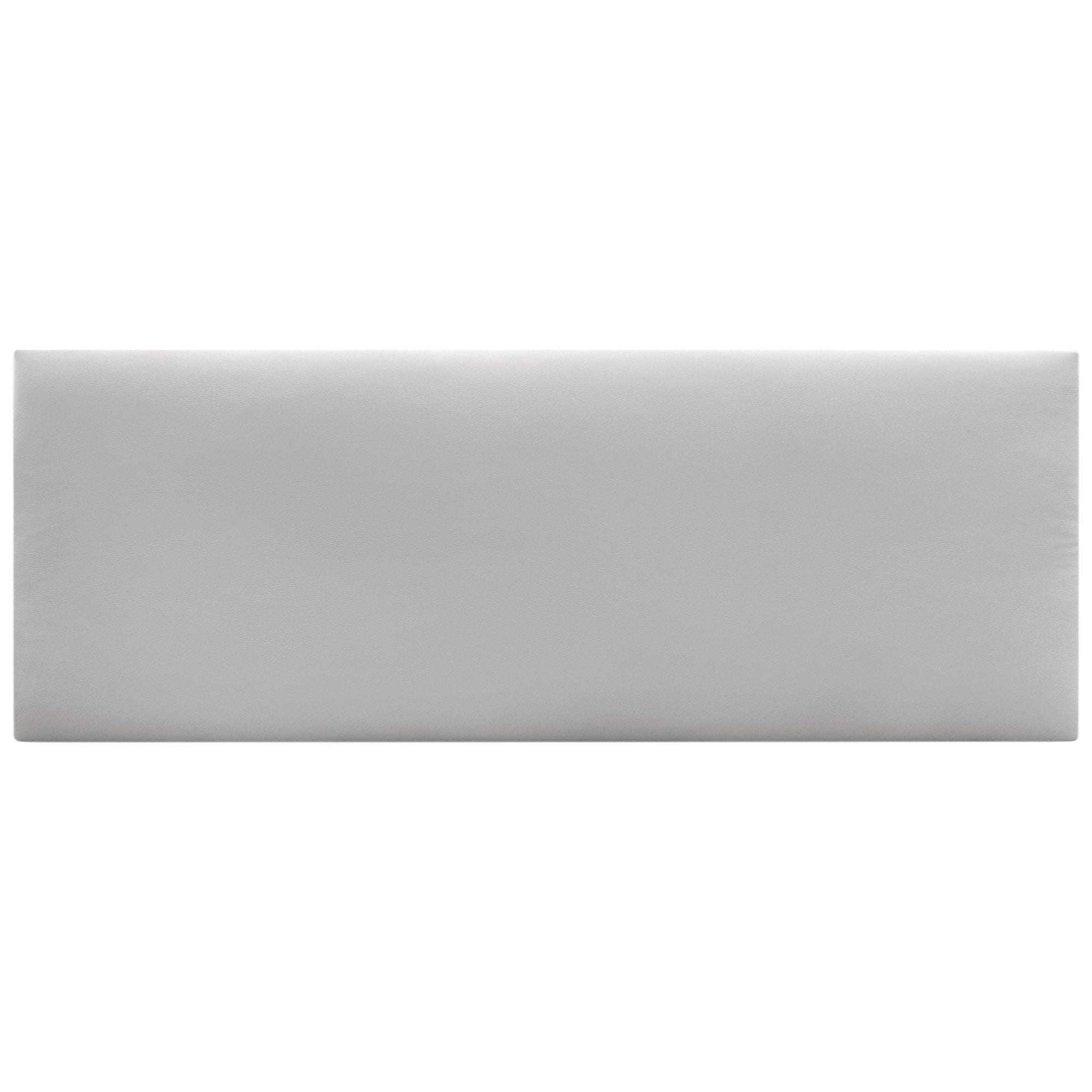 DHOME Cabecero de Polipiel Liso cabeceros Cabezal tapizado Cama (Polipiel Gris Claro, 135cm (Camas 120/135/140)) - 3