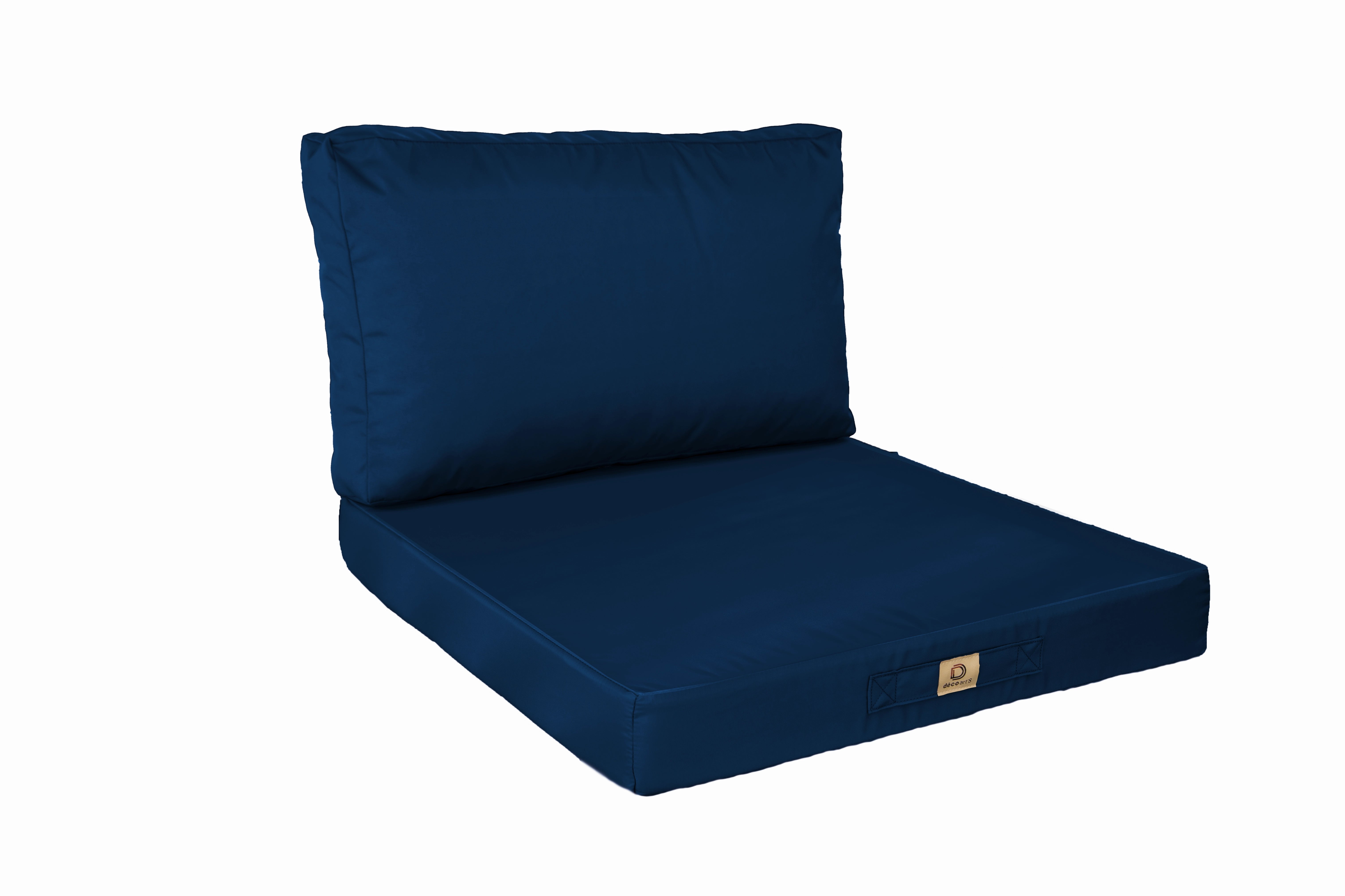 Coussins pour salon de jardin déhoussable 60x60cm Bleu pétrole | Leroy