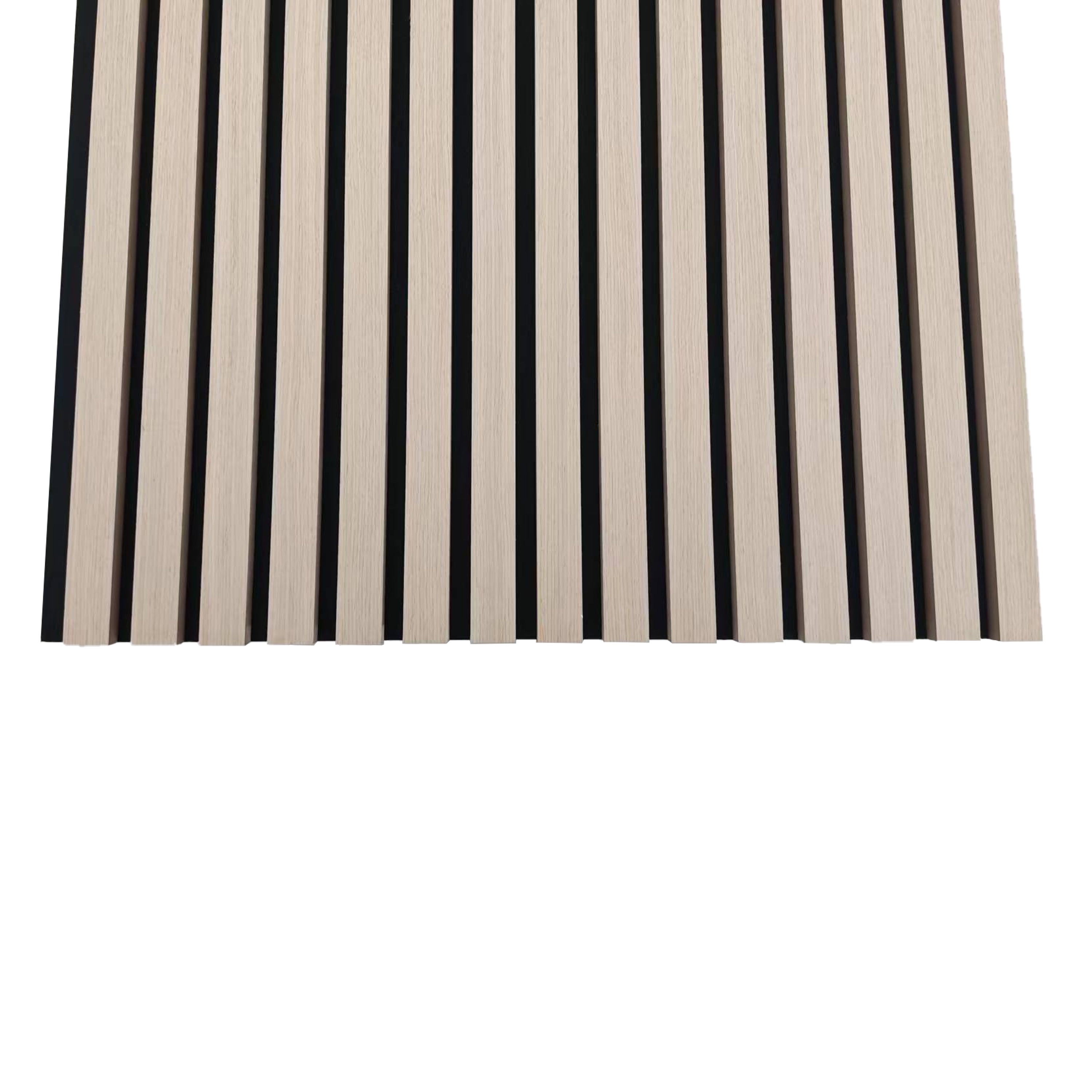 Lot de 3 - Ep. 21mm - 240 x 60cm - Chêne naturel - Panneaux muraux acoustiques, feutrine noire, by Ocean - 5