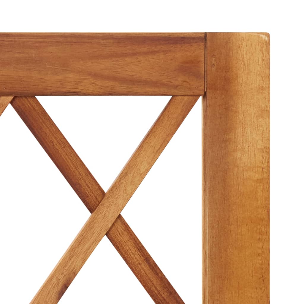 Fioriera aiuola rialzata piante fiori giardino 100 cm con traliccio in legno massello di acacia 02_000116 02_0001167 - 6