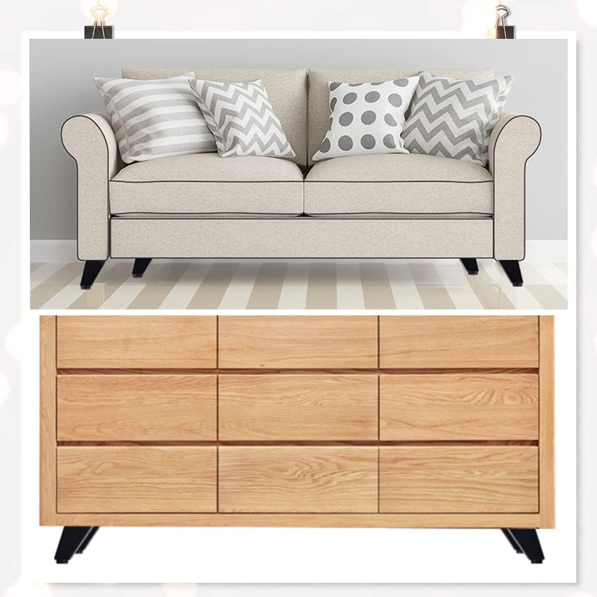 4 PièCes Pieds De Table Canapé Convient pour Armoire Table Basse TV Et Autres Meubles Hauteur Réglable 8 X 7 6,3 Cm - 4