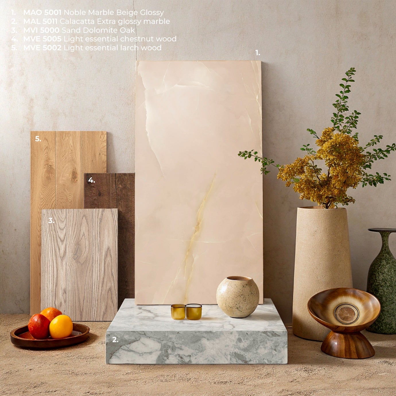 Charme Beige - Marmo Onice Opaco - Piastrelle 120x120 cm 10 mm - MAO 5001 120x120 MATT R9 10 mm - 5