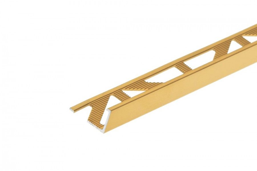 Profil do glazury narożny aluminiowy 10mm Cezar Złoty Mat 2,50m