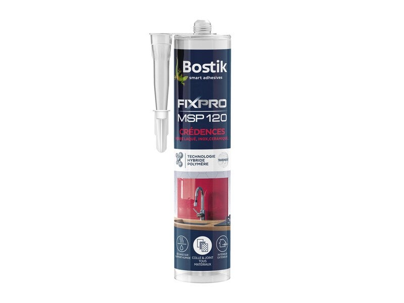Bostik Fixpro MSP 120 Credences Polymer Int/Ext Giunto Collante 290ml - 3