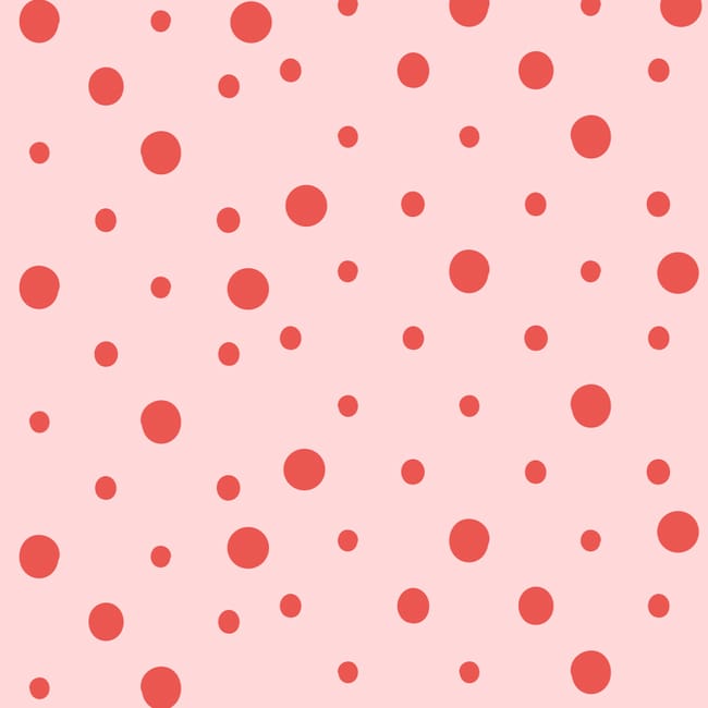Papel Pintado Geométrico Puntos Rosa 58cm ancho por 300cm alto - 1