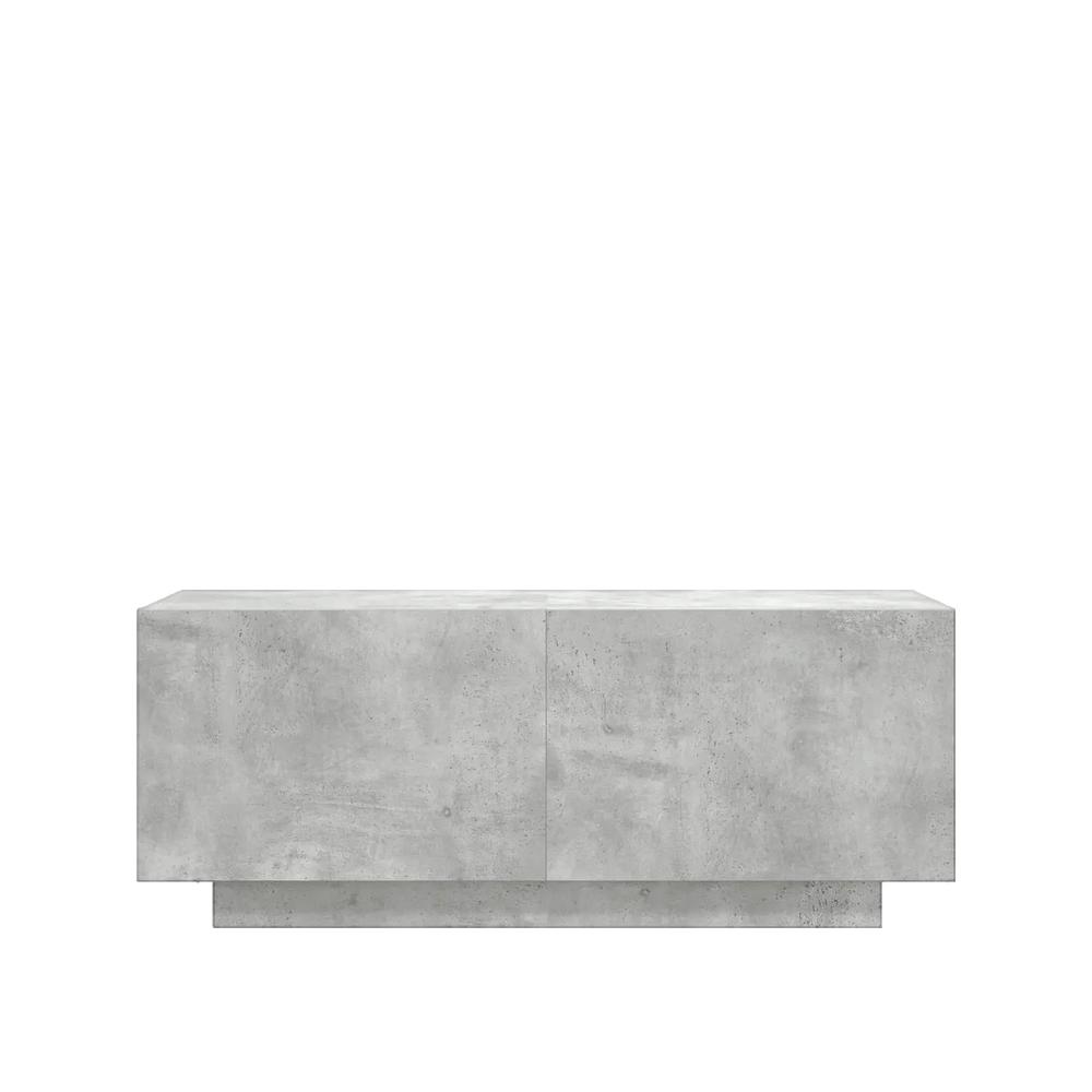 Vidaxl Mueble Para Tv Contrachapada Hormigón 100X35x40 Cm V8501 Unico / Gris , Leroy Merlin