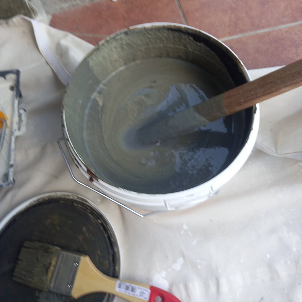 Vernice Effetto Ruggine (4L) - Pittura decorativa che crea un rivestimento effetto ruggine su pareti, ringhiere, recinzioni, mobili, ecc. - 8