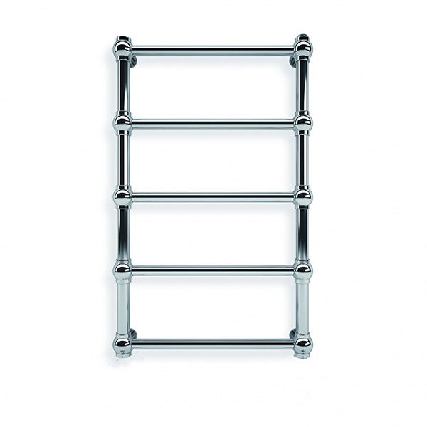 Radiateur Sèche-Serviettes Électrique Chrome - 1000W - 117,5 X 75 Cm - Thermostat 5 Températures + Minuterie