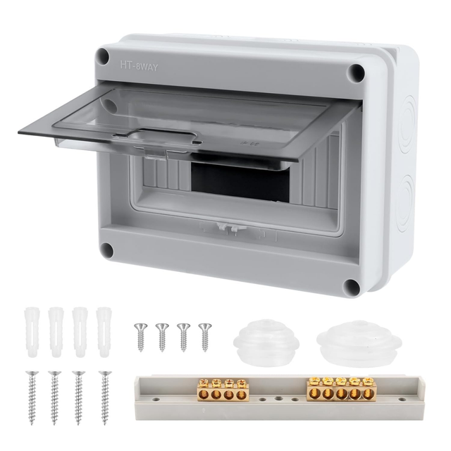 Luziyun Boîte Étanche Électrique Extérieure IP54 24x11x7cm - Protection Multiprise Jardin