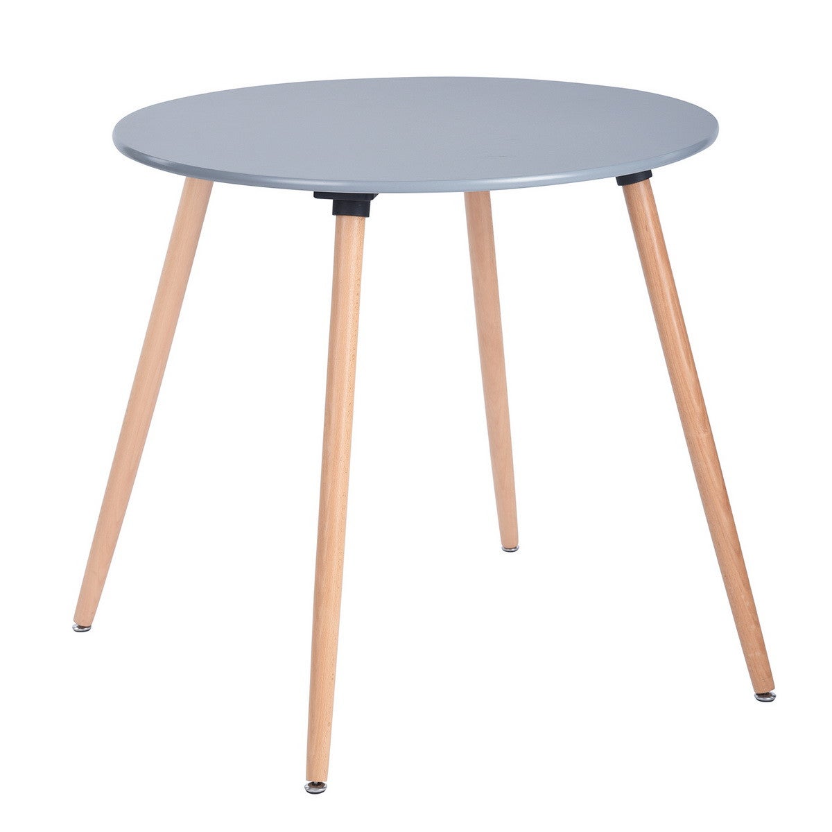 Urban Meuble table de salle à manger ronde grise diamètre 80cm ROOKIE ...