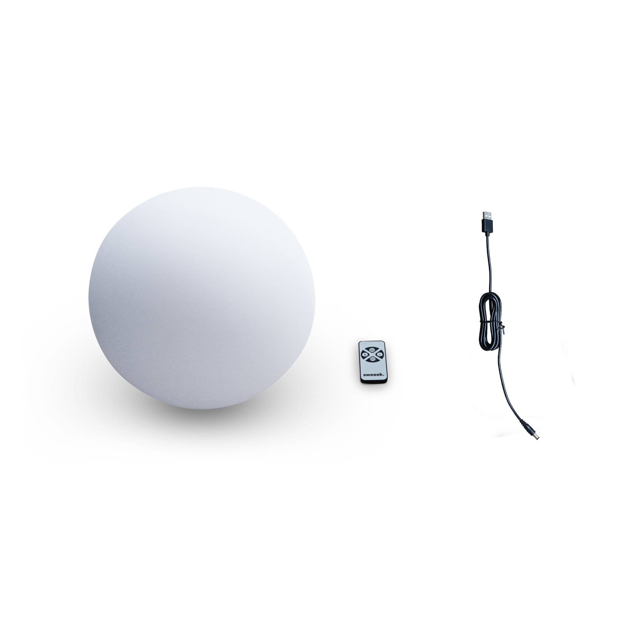 Boule LED 60cm – Sphère décorative lumineuse. Ø60cm. blanc chaud. commande à distance - 6