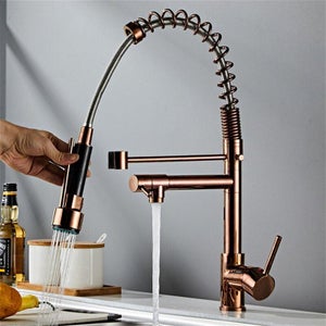 Robinet Lavabo Rose Or Pivotant à 360°, Mitigeur Lavabo, Robinets Salle De Bain Avec Arateur Dmontable 55780396