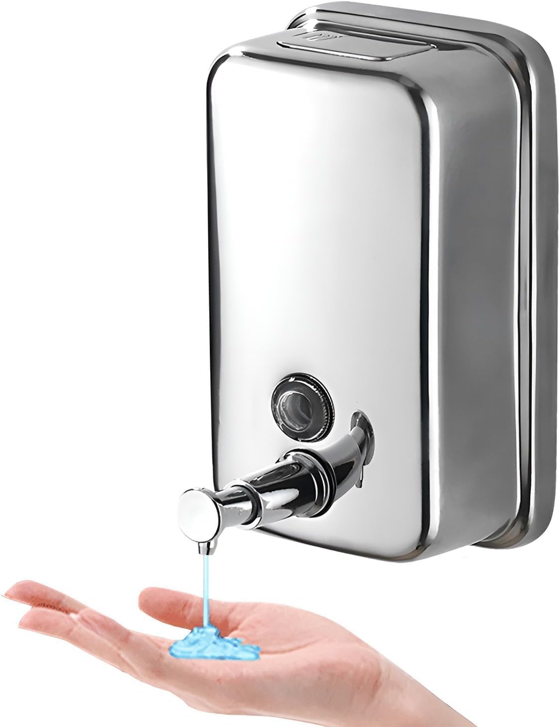 Dispenser Lozione In Ceramica Bianco 350 Ml - Pompa Per Sapone E Shampoo - 3