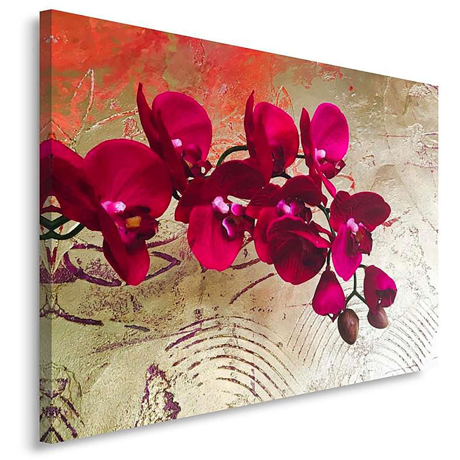 Tableau orchidées 10 - 80 x 60 cm - 2