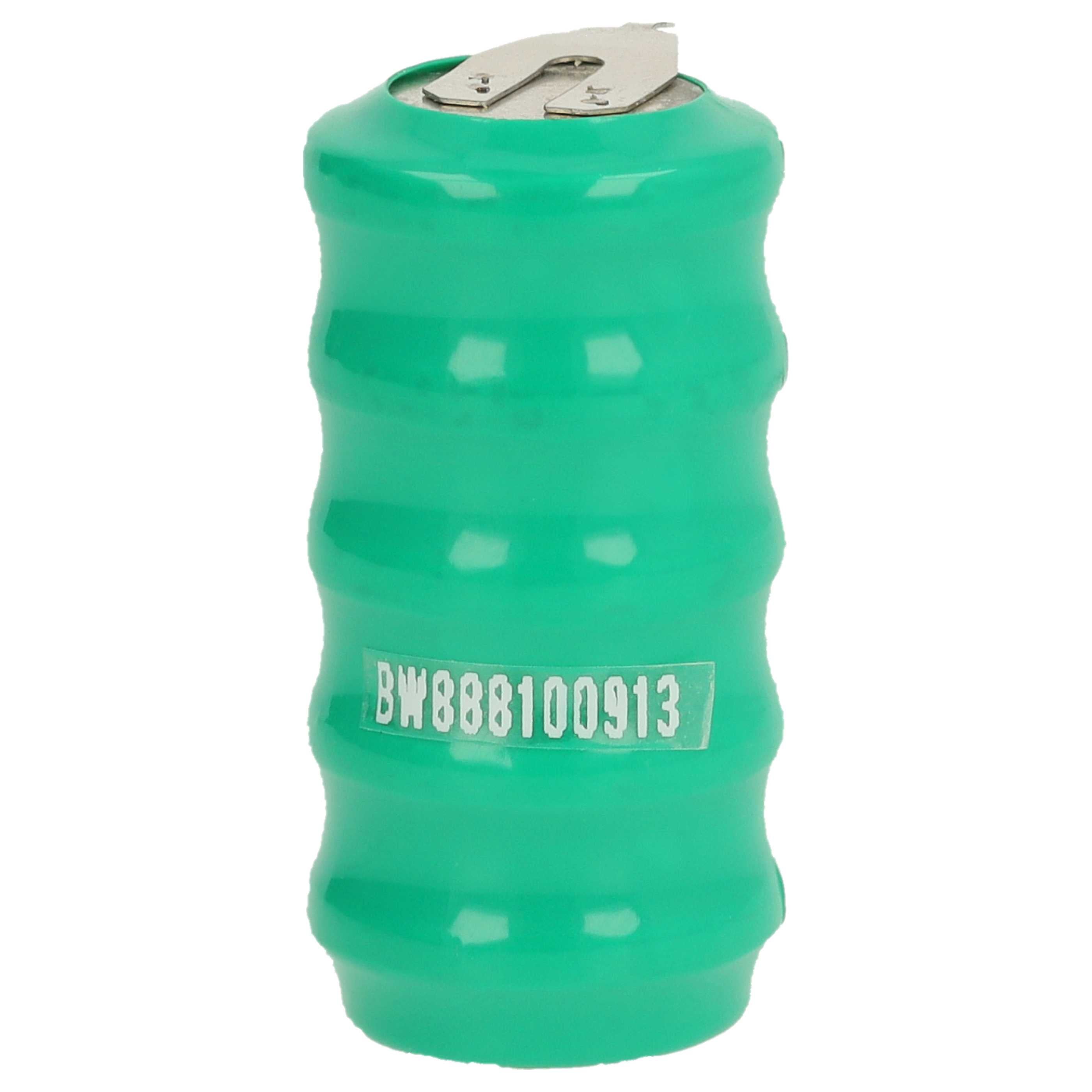vhbw 5x NiMH pile bouton de remplacement pour type V80H 3 épingles 80mAh 6V convient pour les batteries de modélisme etc. - 4