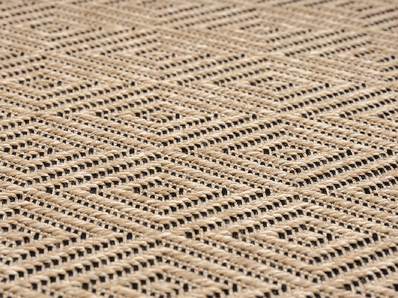 Tapis Kansas jute intérieur extérieur diamant terrasse, Nature, 120x170 cm - 5