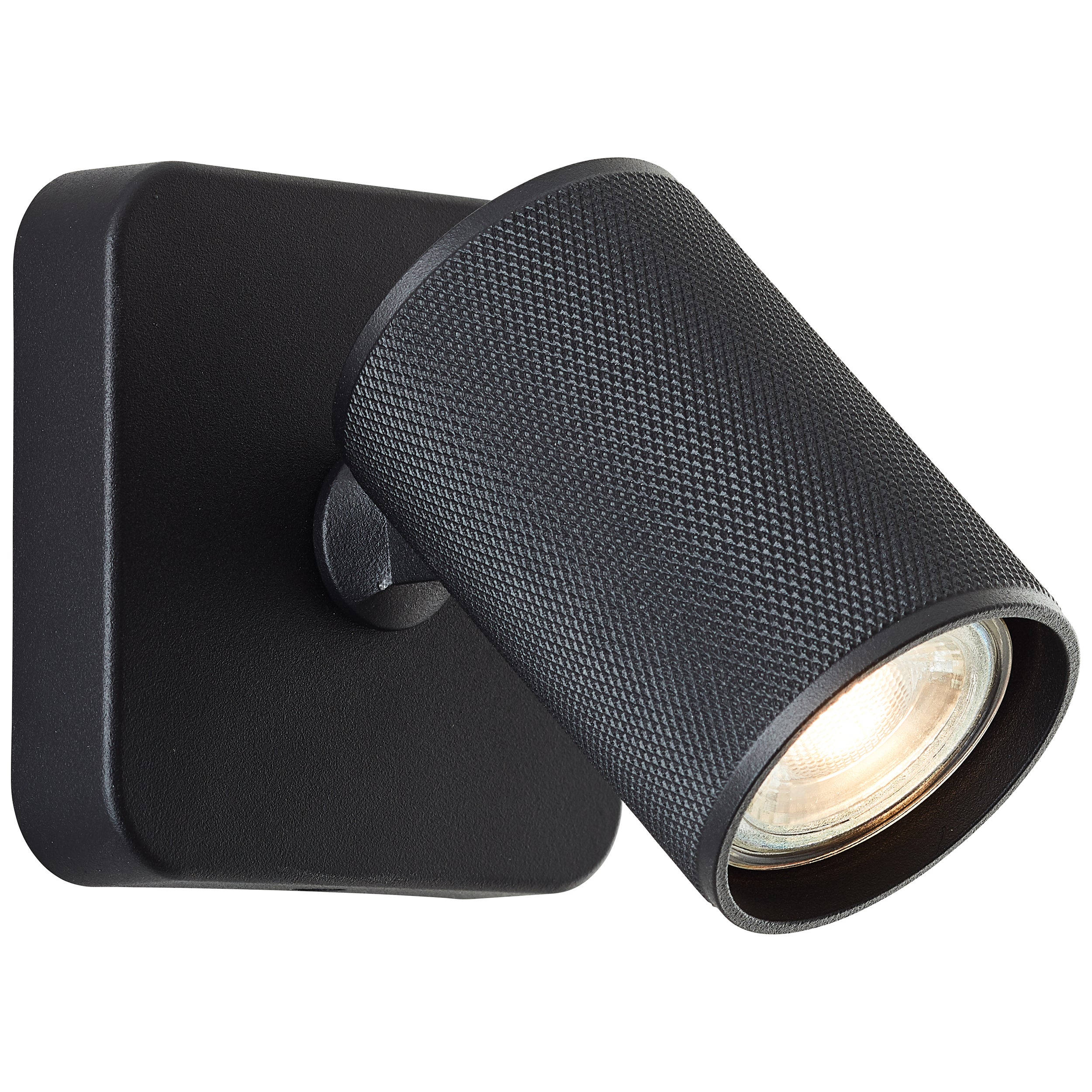 Brilliant lampa Marty LED spot ścienny piaskowy czarny metal/czarne drewno 1x, GU10, 10 W, żarówka LED w zestawie i wymienna - 3