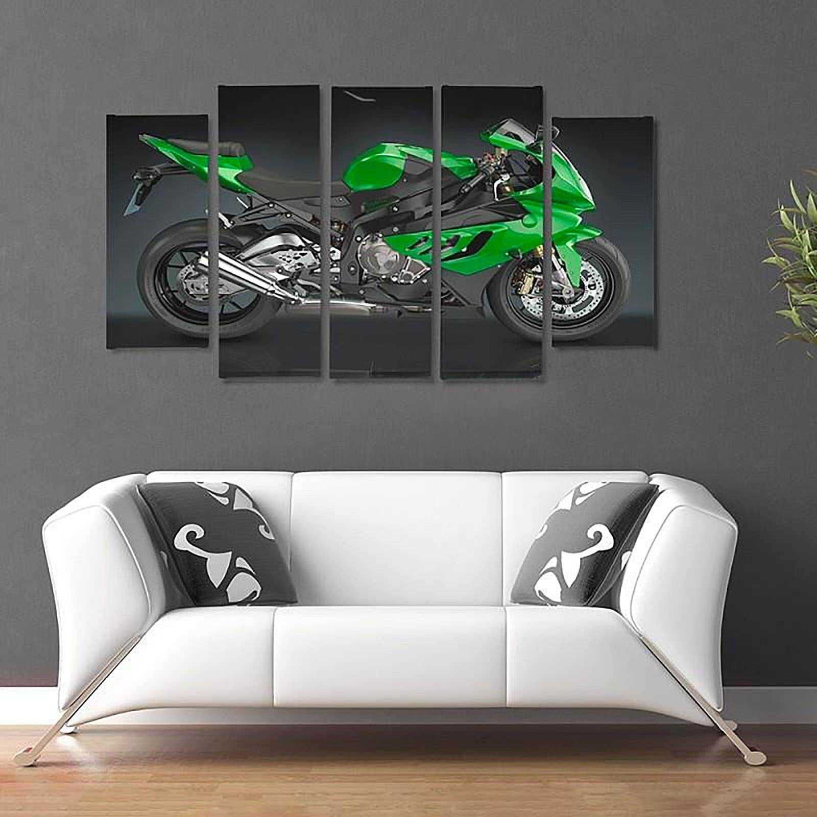 Tableau une moto de sport - 300 x 140 cm - 5