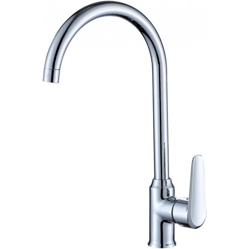 Baterie kuchenne, obrotowe baterie z ciepłą i zimną wodą, baterie ze stali nierdzewnej do zlewów