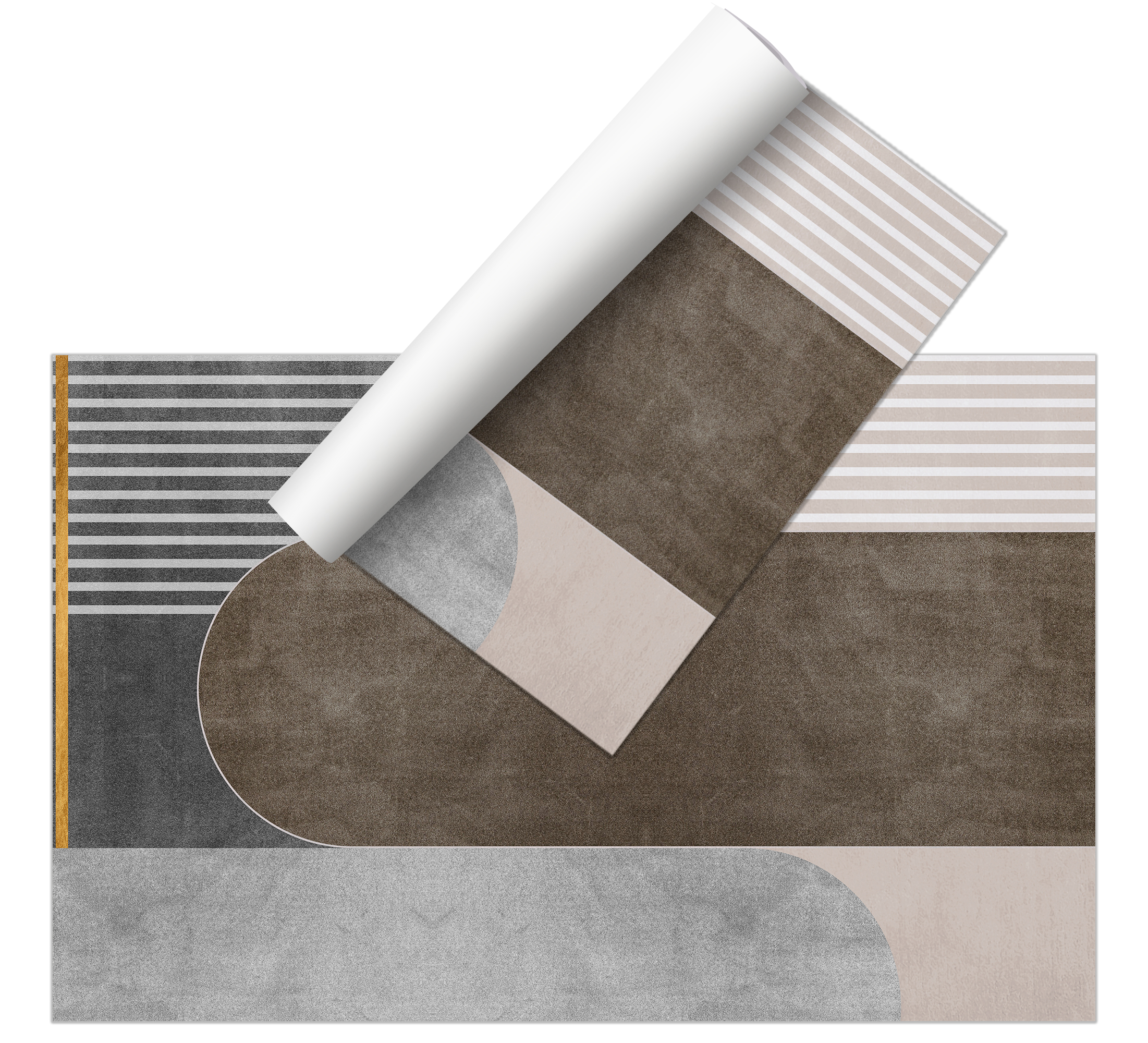 Tapete de vinil Formigal 160x240 cm - PVC antiderrapante, vinílico para cozinha ou sala, lavável, estilo moderno - 4