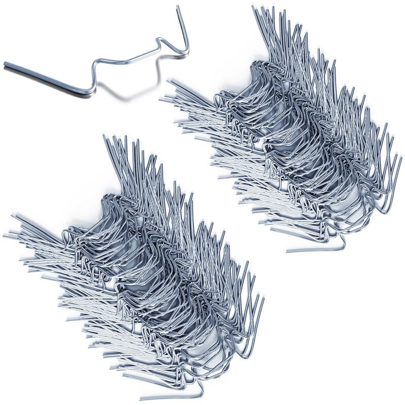 THATSRAD 100 Pièces Clips De Vitrage Pour Serre En Acier Inoxydable 304 - Type W 8x3.5cm Argent