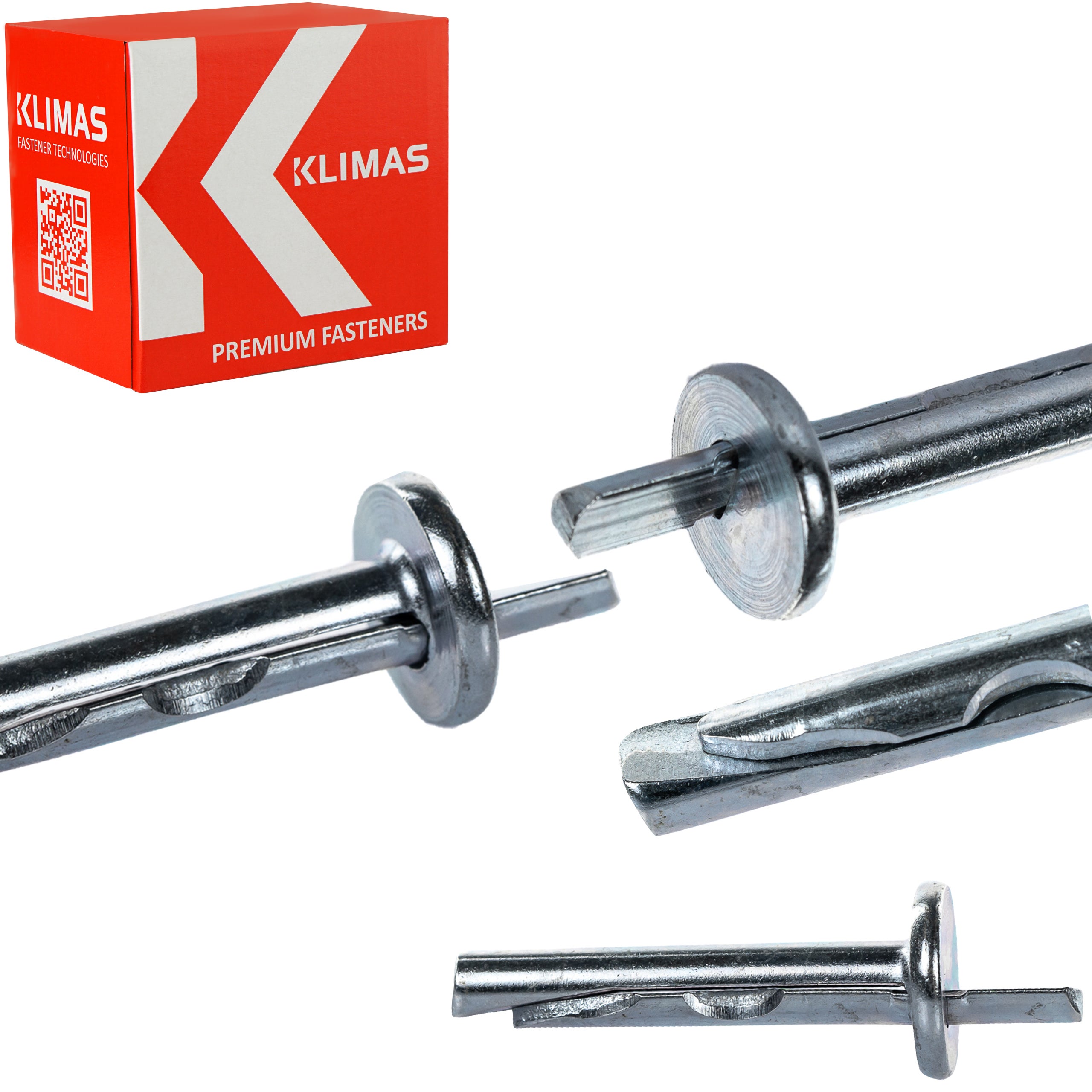 Kotwy metalowe Klimas do wbijana KRW 6x35 mm 100szt