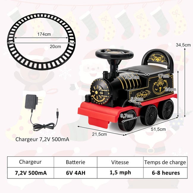 Train Porteur Electrique Enfants Avec 16 Pièces De Rails, Voiture Porteur En Forme Lion Avec Lumieres Sons Charge 25kg Pour Enfants De 3 Ans Train Porteur Electrique Enfants Avec 16 Pièces De Rails, Voiture Porteur En Forme Lion Avec Lumieres Sons Charge 25kg Pour Enfants De 3 Ans