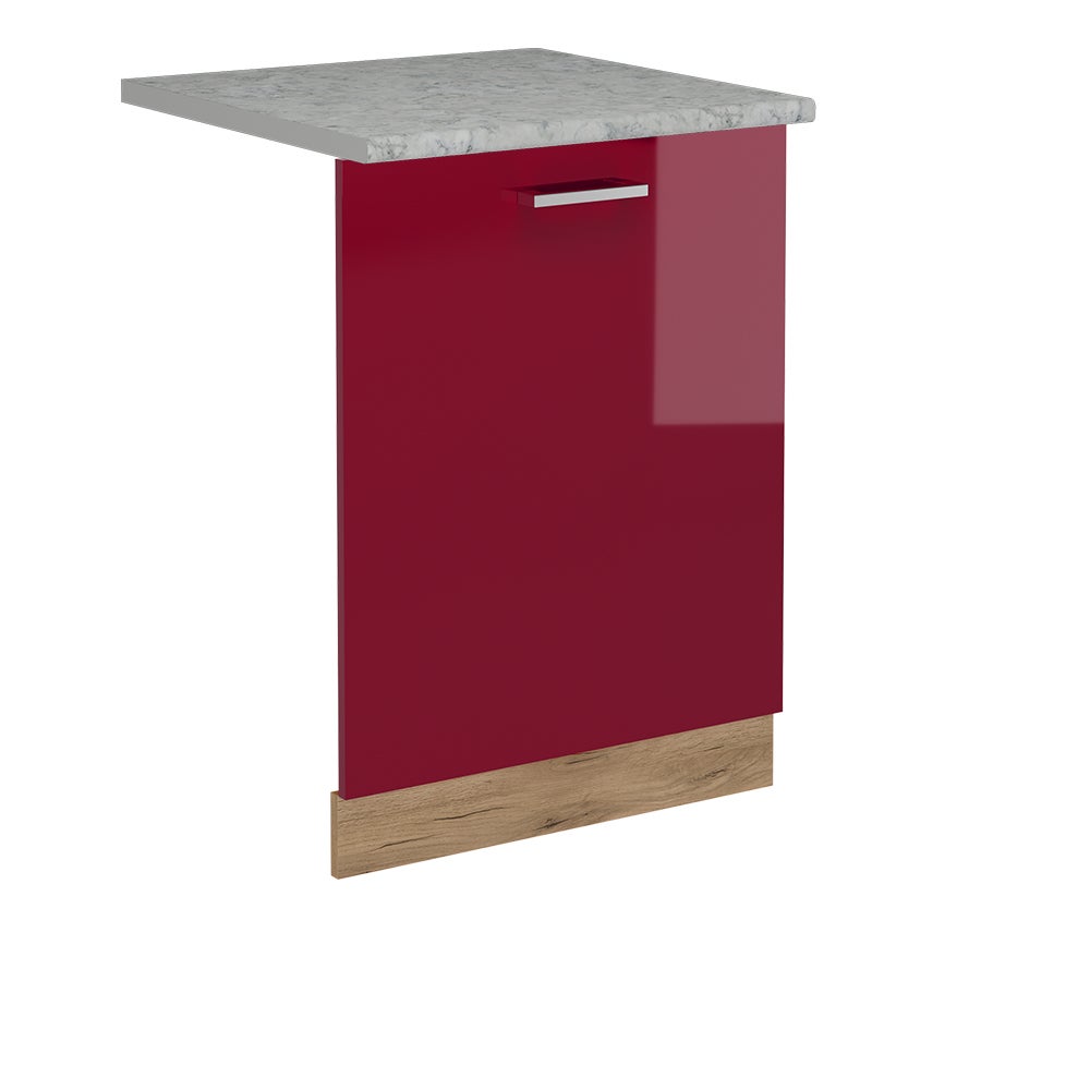 Vicco Panel przedni zmywarki R-Line, Czerwony połysk, 60 cm , BP Marmur