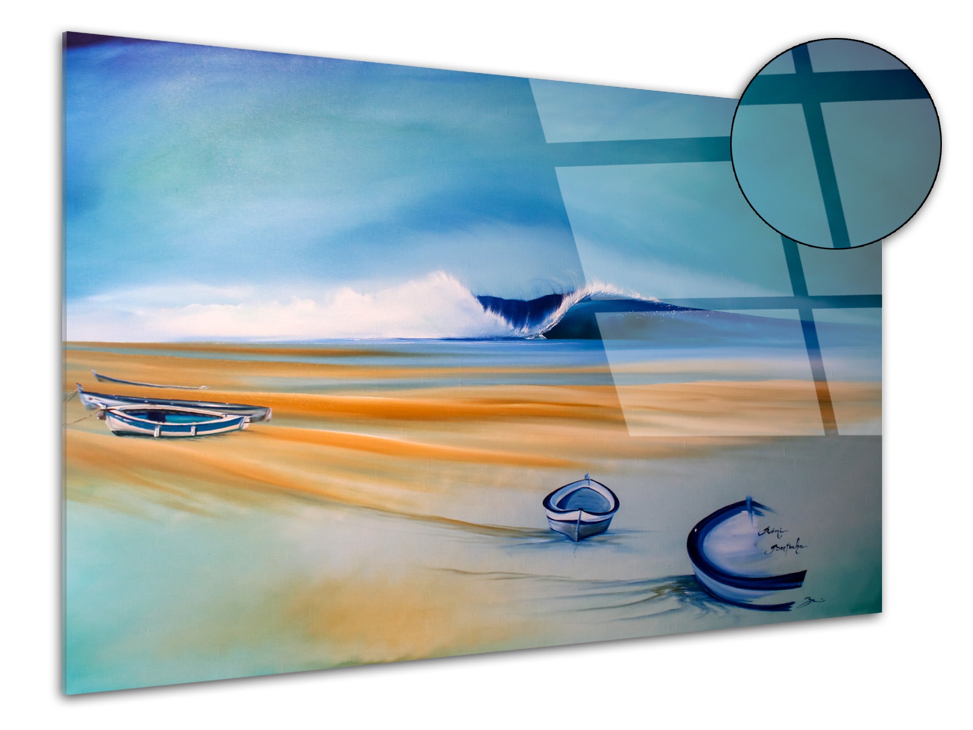 Tableau peinture reproduit sur plexiglas Les Barques Leroy Merlin — free download