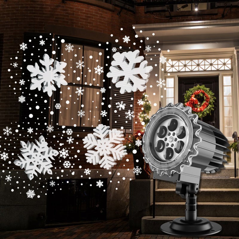Rouleau Couverture Neige Lumineux Noël - Faux Tapis Neige LED, 8 Modes, Pour Décoration Intérieur/extérieur