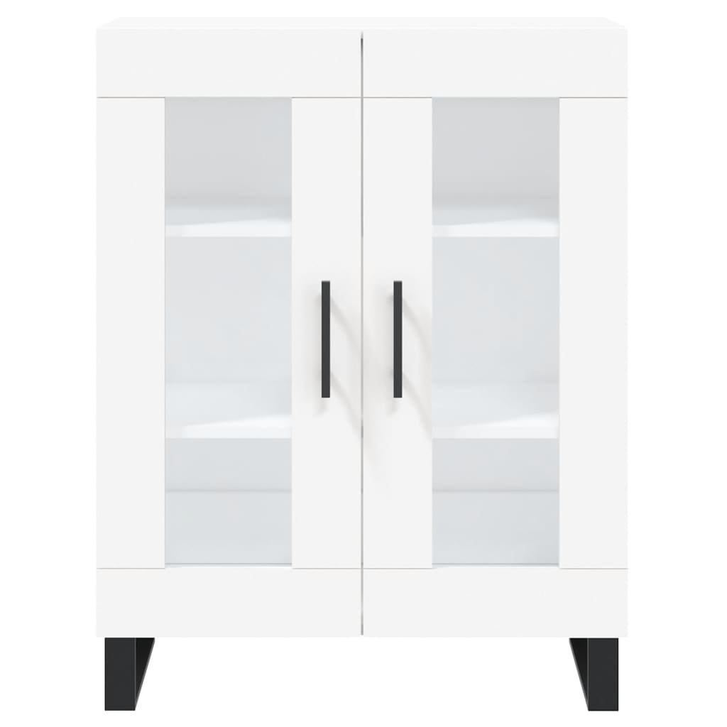 Buffet haut Blanc 69,5x34x180 cm Bois d'ingénierie - COMFORTXL - 7