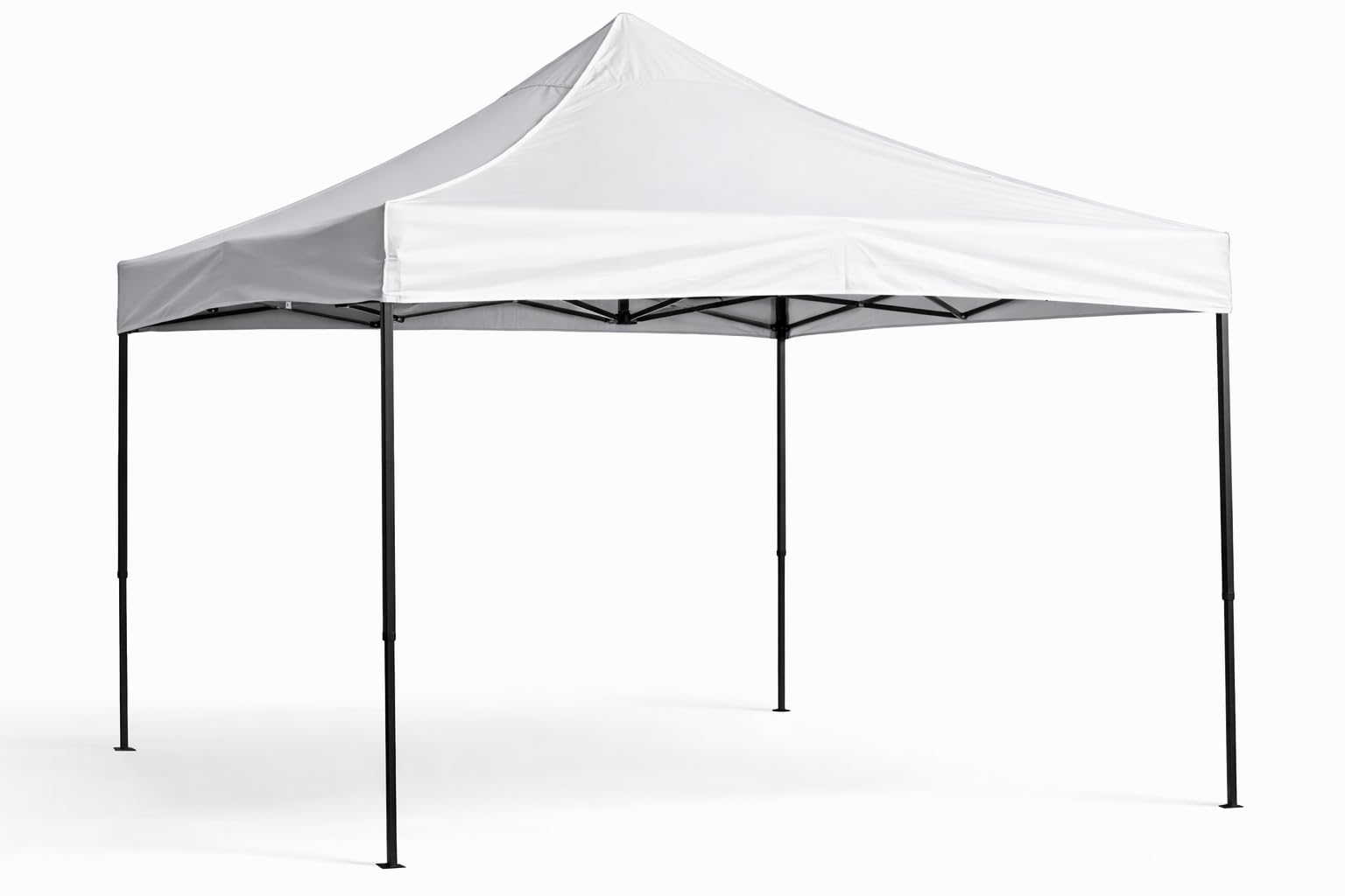 DUPI Carpa Plegable 3x3 Metros | Patas Negras | Incluye Cerramiento Perimetral Gazebo | Set Laterales con 3 Ventanas y 1 Cerramiento | Blanca - 2