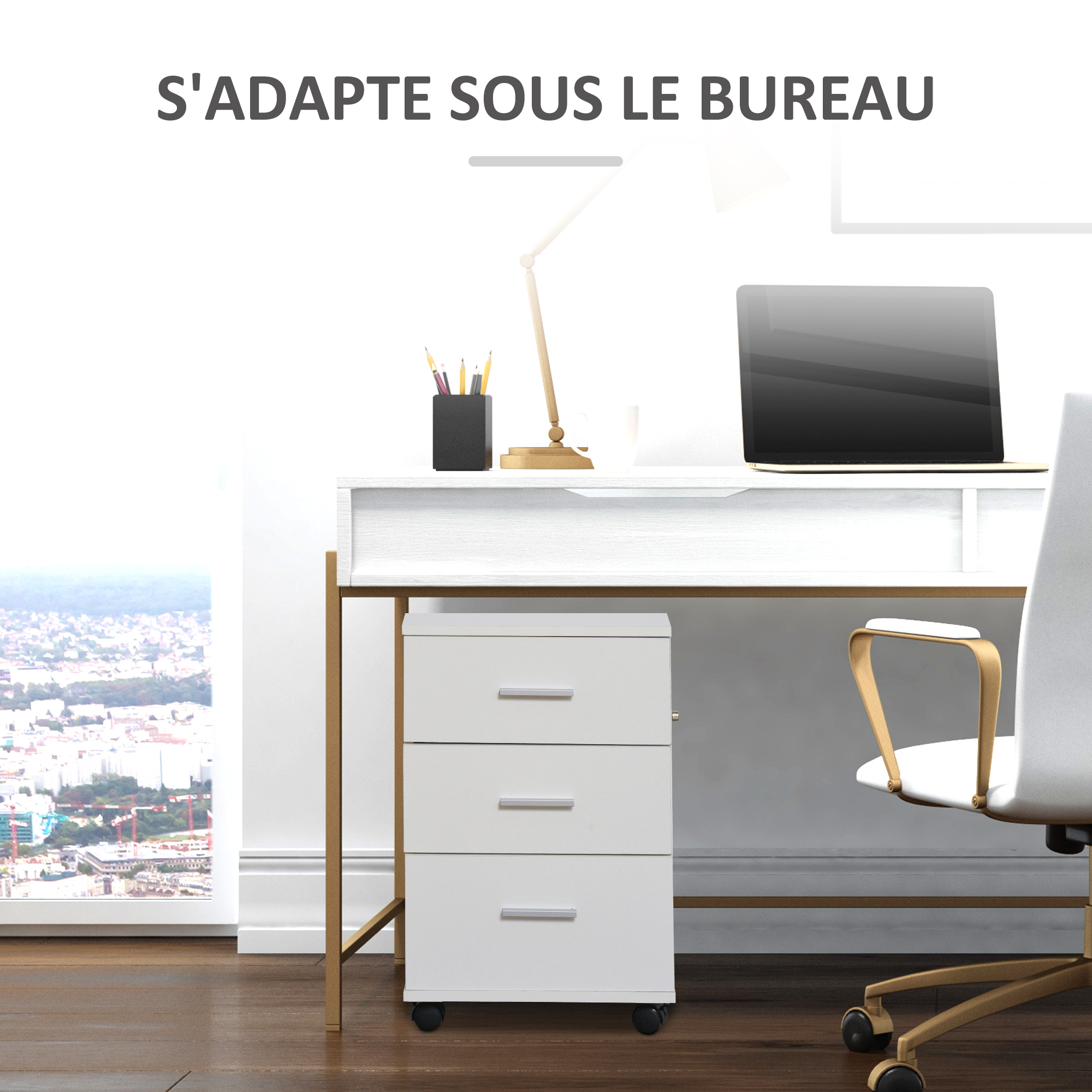 organisateur de bureau Bois Vinsetto - 5