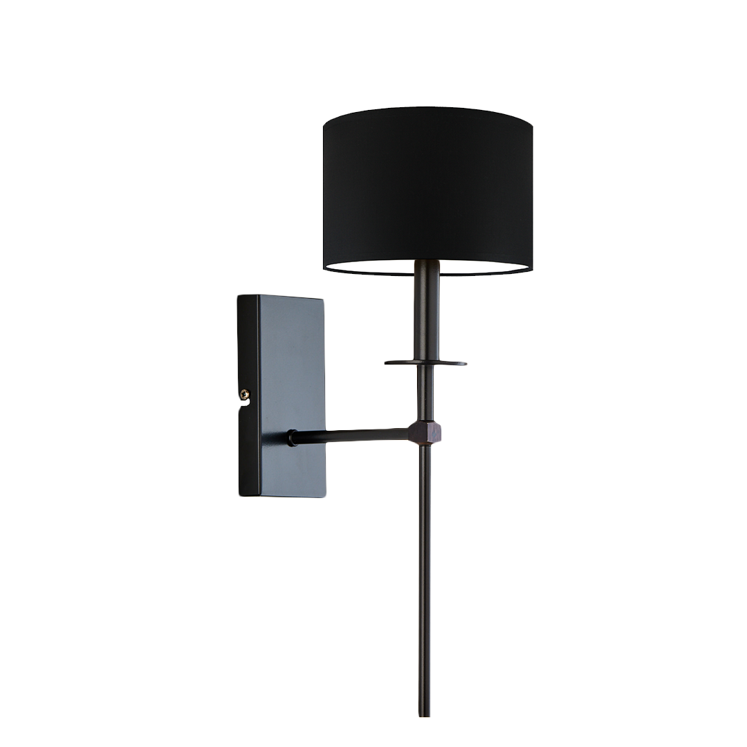 Kinkiet lampa ścienna lampa na ścianę z abażurem walec LOON