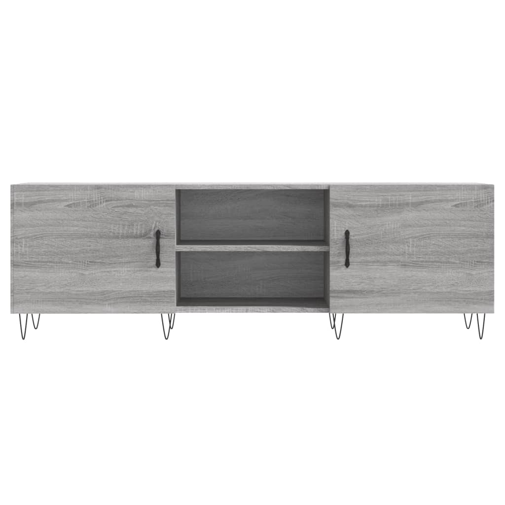 Meuble TV sonoma gris 150x30x50 bois d'ingénierie - 5