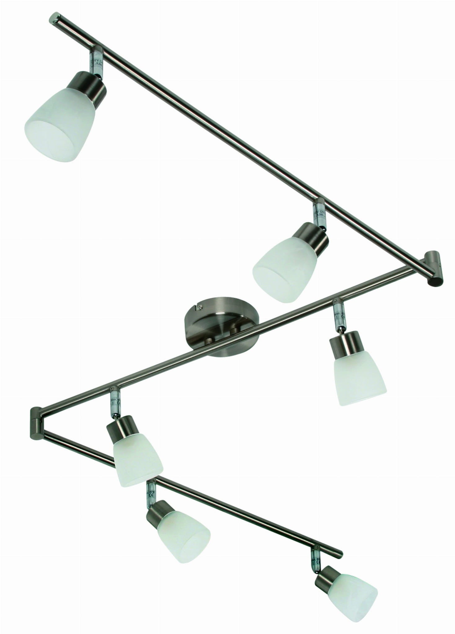 Lampa wisząca Drops satyno-biała 6xG9x40W wym: 18 x 165 x 10 cm metal Candellux