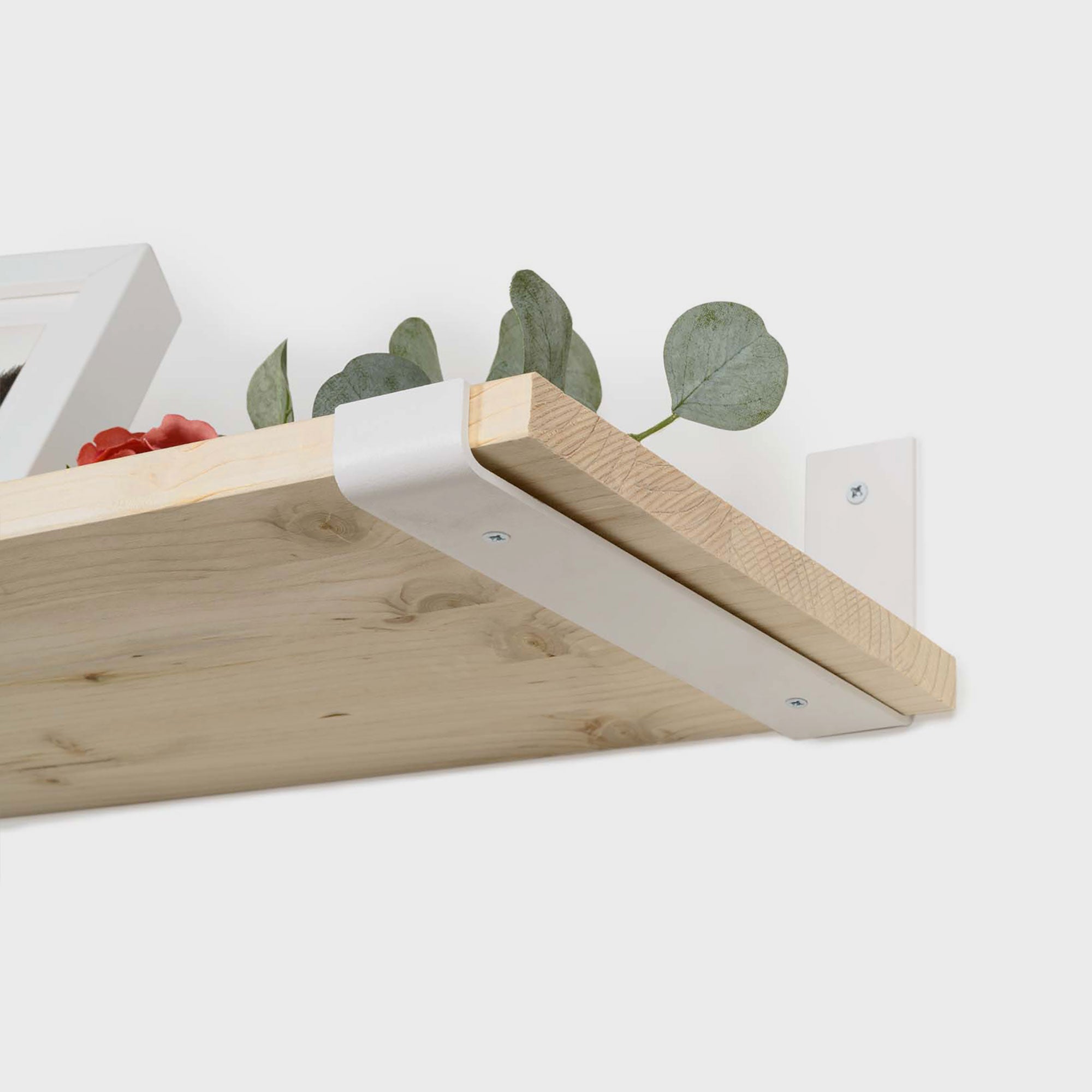 REI | Suporte de Parede para Prateleira 1071 | 254 mm | 40x103x261 mm | Aço Branco Poroso | 15 kg - 5