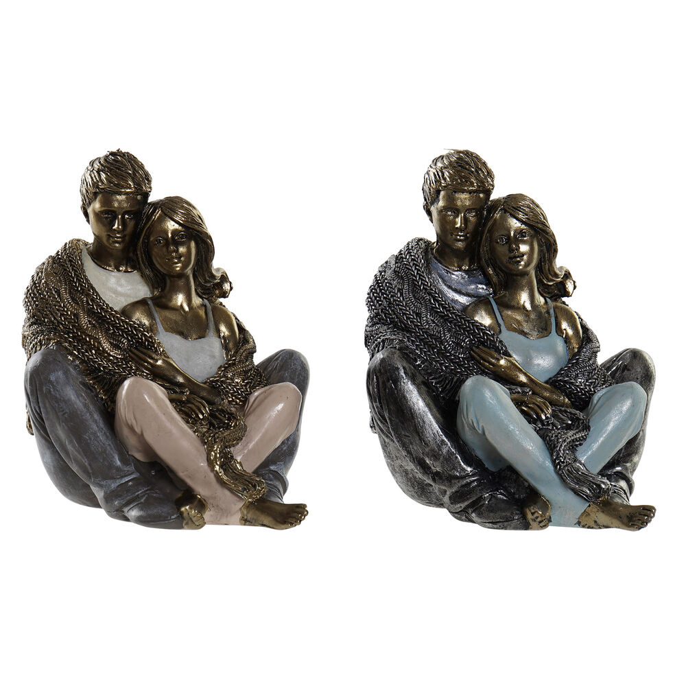 Figura decorativa dkd home decor cobre 12 x 10,5 x 12 cm pareja (2 unidades) 8424001813445 s3016916 dkd home decor