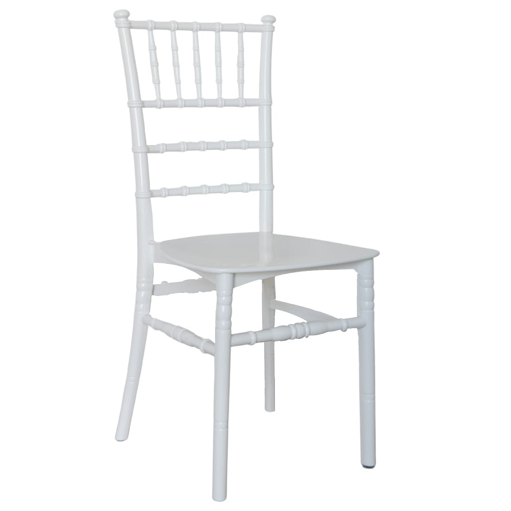 Sedia chiavarina in polipropilene bianca modello rinforzato