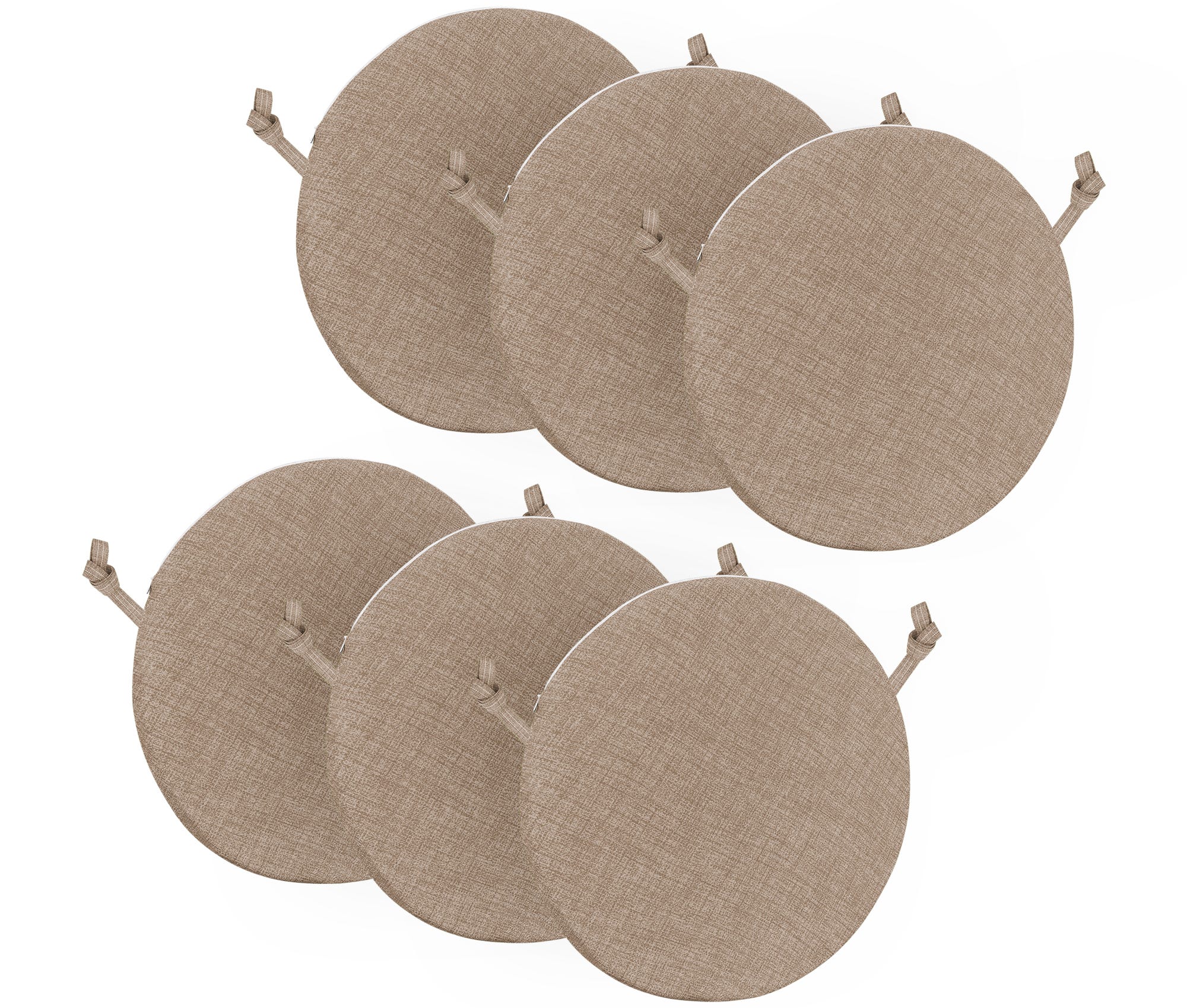 Set di 2/4/6/8 cuscini rotondi in cotone per sedie da pranzo, per sedie da giardino, patio, cucina e ufficio, comfort e stile per qualsiasi spazio Set di 2/4/6/8 cuscini rotondi in cotone per sedie da pranzo, per sedie da giardino, patio, cucina e ufficio, comfort e stile per qualsiasi spazio