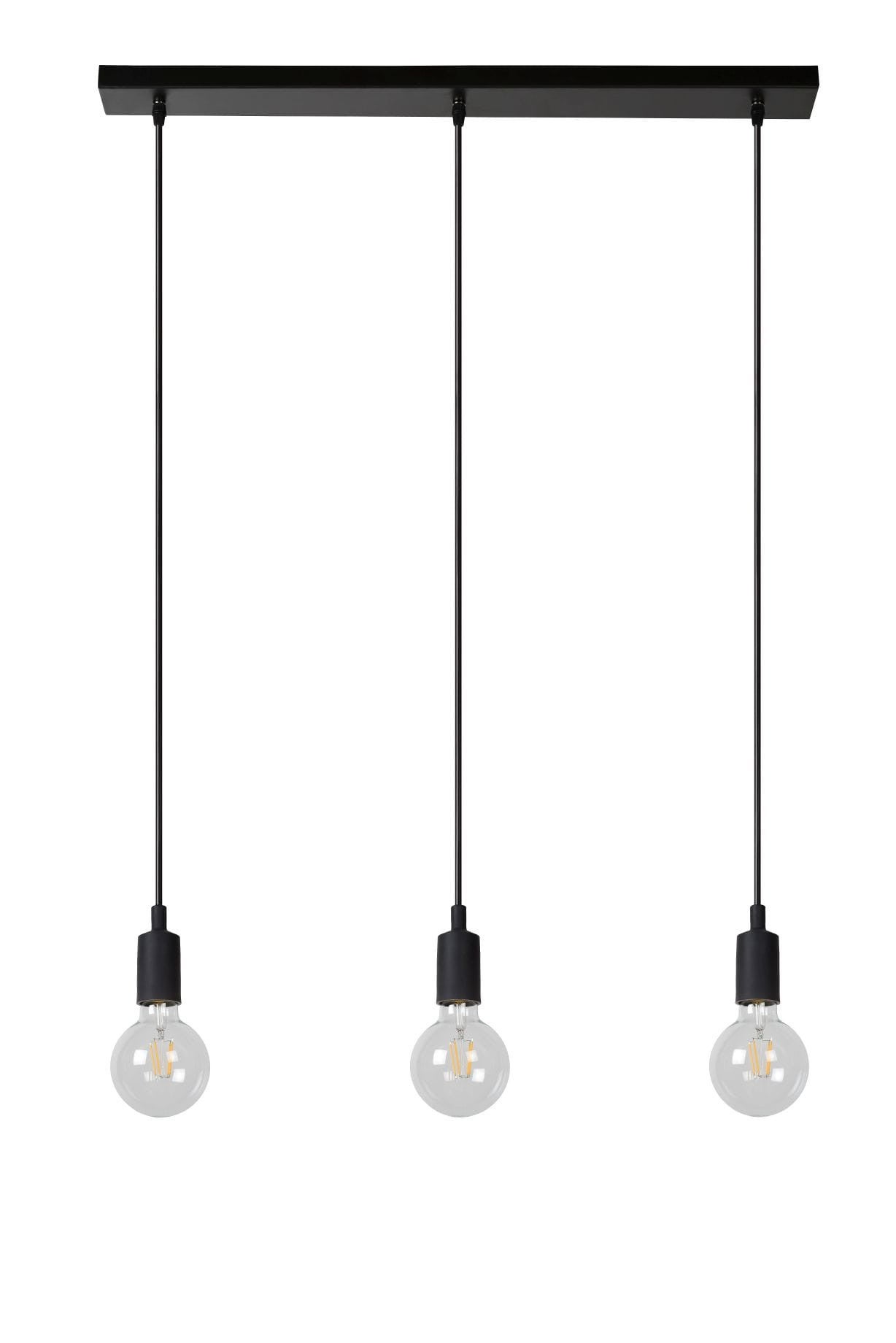Suspension électrifiée Métal Noir FIX MULTI LUCIDE - L75 x H112,5 x P8 cm - 3