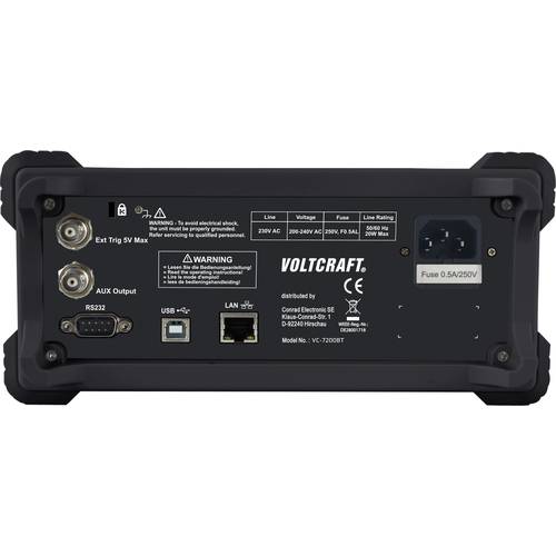 VOLTCRAFT VC-7200BT Multimètre de table numérique enregistreur de données CAT I 1000 V, CAT II 600 V Affichage (nombre - 3