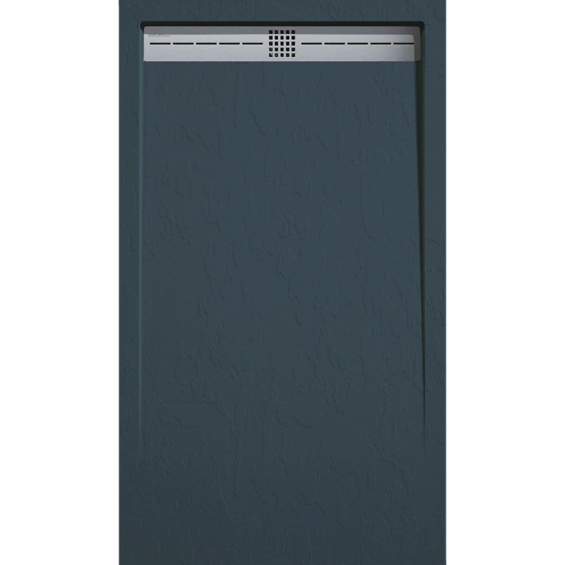 Receveur De Douche 70x100 Cm Anthracite Effet Pierre - Résine Sans Bonde - Réductible Ardoise